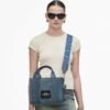 The Marc Jacobs Crystal Canvas Small Tote Bag crystal Denim