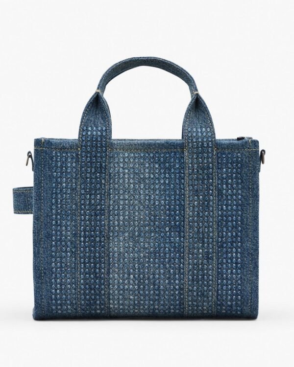 The Marc Jacobs Crystal Canvas Small Tote Bag crystal Denim