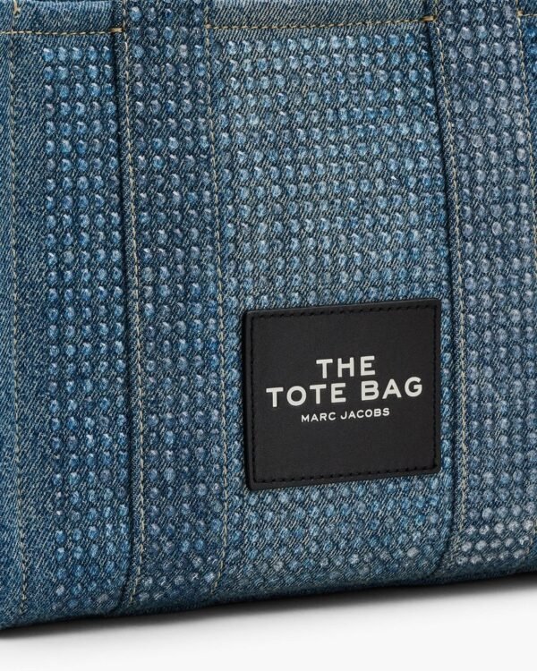 The Marc Jacobs Crystal Canvas Small Tote Bag crystal Denim