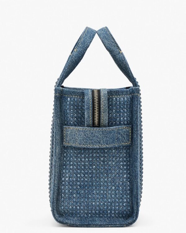 The Marc Jacobs Crystal Canvas Small Tote Bag crystal Denim