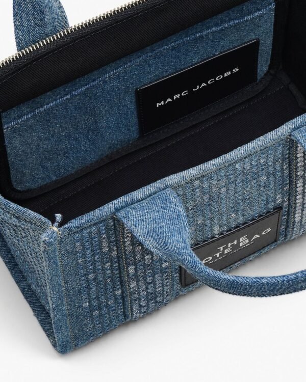 The Marc Jacobs Crystal Canvas Small Tote Bag crystal Denim