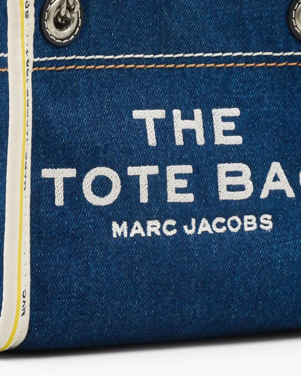 The Marc Jacobs Denim Chain Crossbody Tote Bag Dark Wash