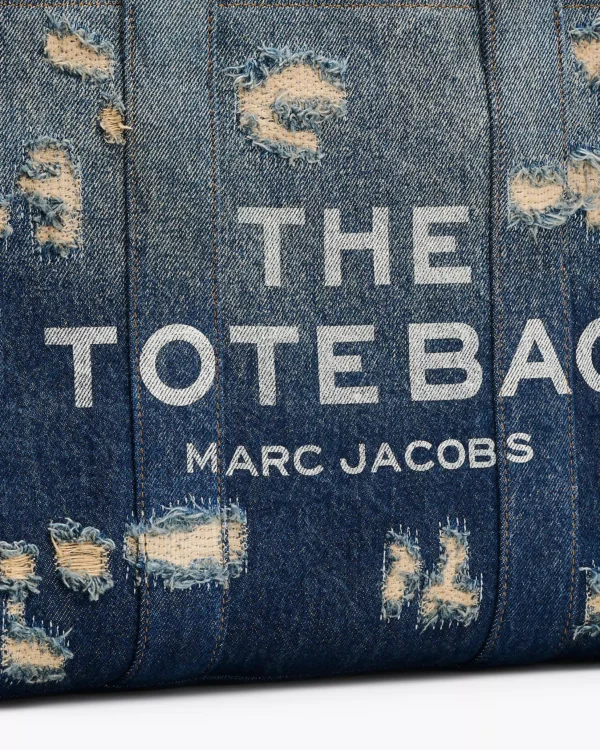 The Marc Jacobs Rip And Repair Denim Medium Tote Bag