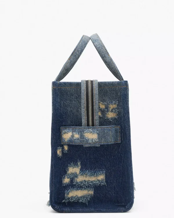 The Marc Jacobs Rip And Repair Denim Medium Tote Bag