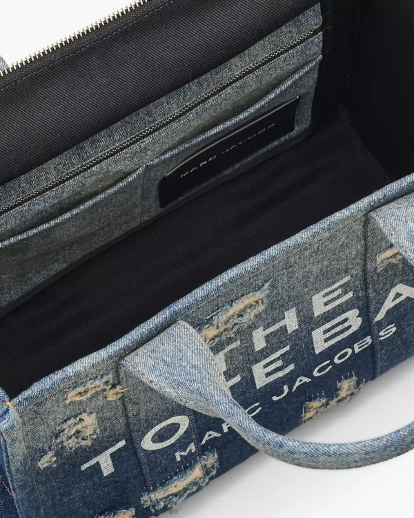 The Marc Jacobs Rip And Repair Denim Medium Tote Bag