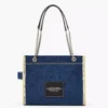 THE MARC JACOBS DENIM CHAIN MEDIUM TOTE BAG Dark Wash