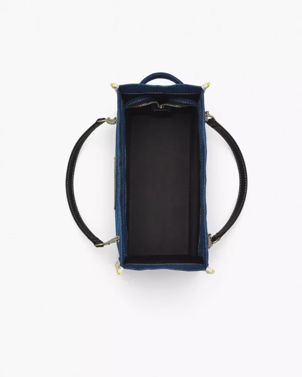 THE MARC JACOBS DENIM CHAIN MEDIUM TOTE BAG Dark Wash