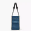 MJI_2F4HTT018H05_474_F8F8F8_4-5_ALT5 THE MARC JACOBS DENIM CHAIN MEDIUM TOTE BAG Light Wash