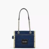 THE MARC JACOBS DENIM CHAIN SMALL TOTE BAG Dark Wash
