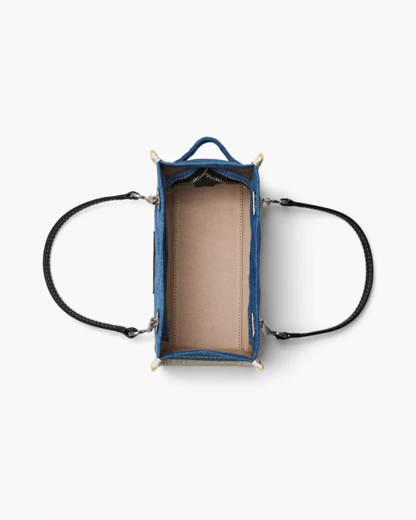THE MARC JACOBS DENIM CHAIN SMALL TOTE BAG Light Wash