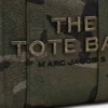 THE MARC JACOBS CAMO JACQUARD SMALL TOTE BAG Green