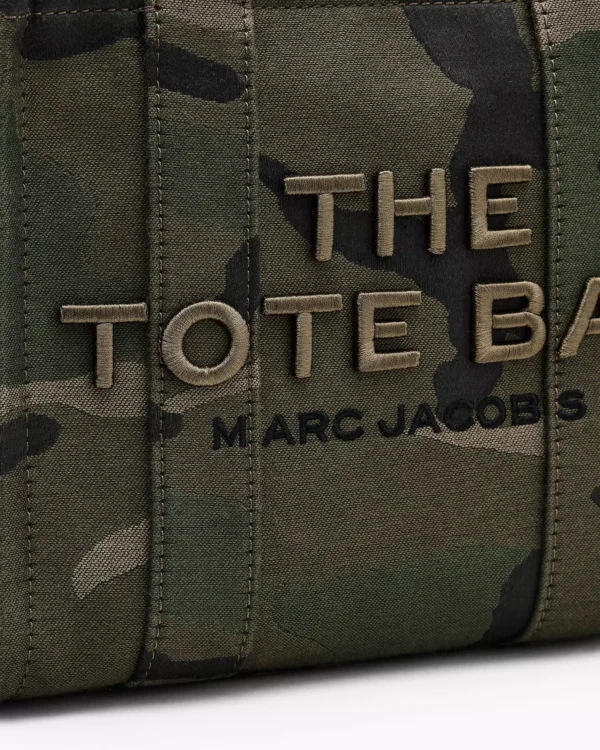 THE MARC JACOBS CAMO JACQUARD SMALL TOTE BAG Green