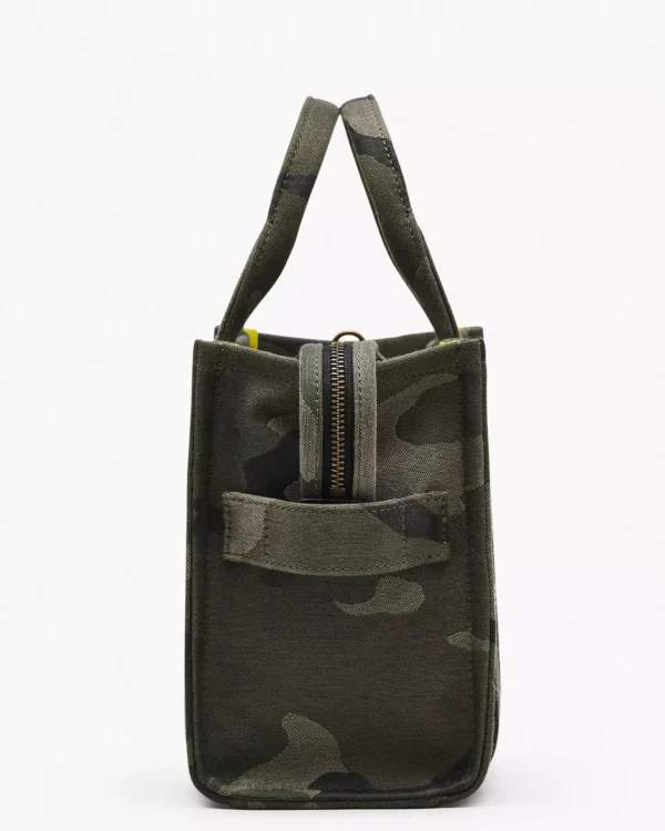 THE MARC JACOBS CAMO JACQUARD SMALL TOTE BAG Green
