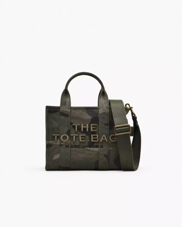THE MARC JACOBS CAMO JACQUARD SMALL TOTE BAG Green