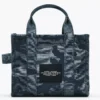 THE MARC JACOBS CAMO JACQUARD SMALL TOTE BAG Blue