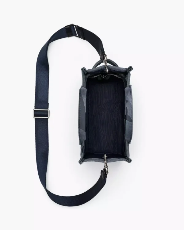 THE MARC JACOBS CAMO JACQUARD SMALL TOTE BAG Blue