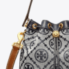 Tory Burch T Monogram Bucket Bag Navy