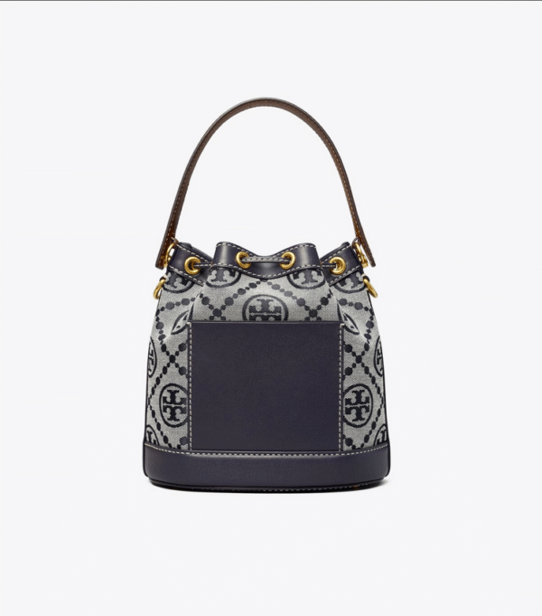 Tory Burch T Monogram Bucket Bag Navy
