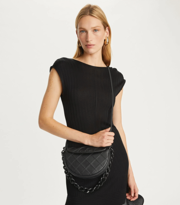 Screenshot 2025-07-23 at 16.50.25 Tory Burch MINI FLEMING SOFT CRESCENT BAG Black