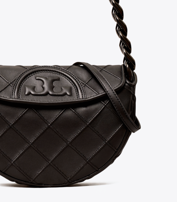Screenshot 2025-07-23 at 16.50.55 Tory Burch MINI FLEMING SOFT CRESCENT BAG Black