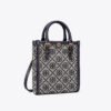 TB_87146_405 Tory Burch Mini T Monogram Contrast Embossed Tote Navy