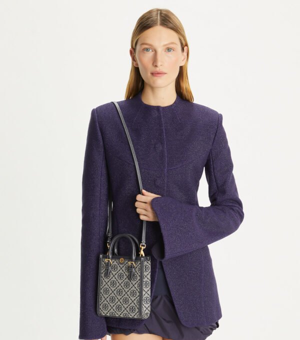 TB_87146_405_E Tory Burch Mini T Monogram Contrast Embossed Tote Navy