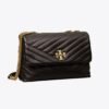 Tory Burch Kira Chevron Convertible Shoulder Bag Black