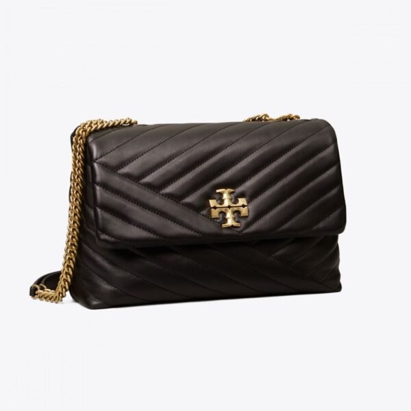 Tory Burch Kira Chevron Convertible Shoulder Bag Black