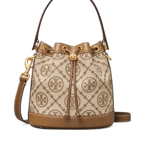 Tory-Burch-84336-T-Monogram-Jacquard-Bucket-Bag-Hazelnut-Brown-Balilene-depan_1024x1024 Tory Burch T Monogram Bucket Bag Hazelnut