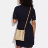 Coach Mollie Bucket Bag 22 In Signature Canvas Light Khaki Light Saddle