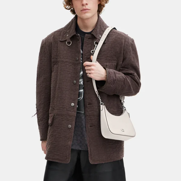 Coach Hobo Crossbody With Signature Canvas Chalk