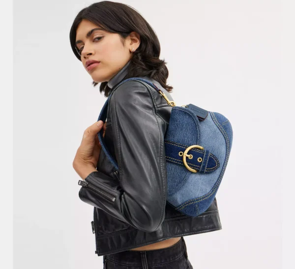 Coach Soho Flap Bag In Repurposed Denim