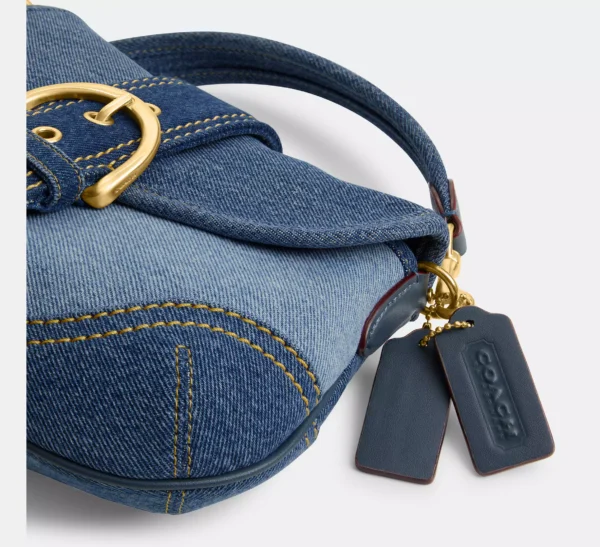 Coach Soho Flap Bag In Repurposed Denim