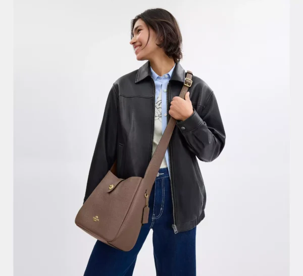Coach Hadley Convertible Crossbody Bag Dark Stone