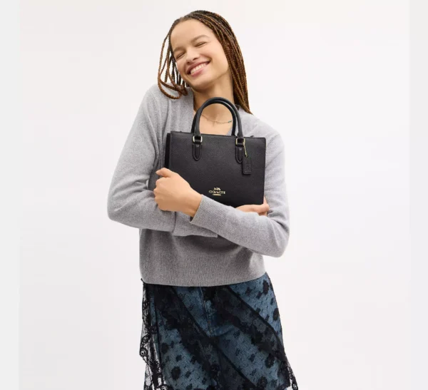 Coach Maggie Small Tote Bag Black