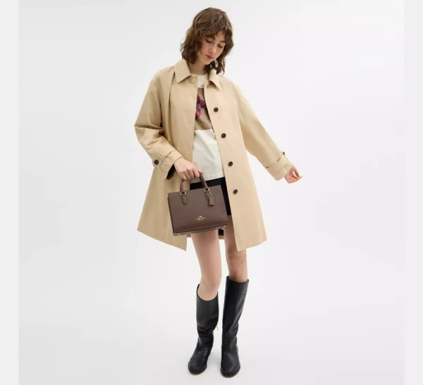 Coach Maggie Small Tote Bag Dark Stone