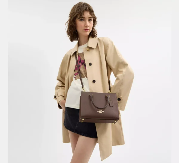 Coach Maggie Small Tote Bag Dark Stone