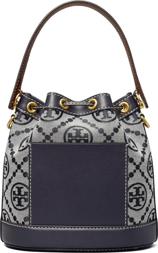 Tory Burch T Monogram Bucket Bag Navy