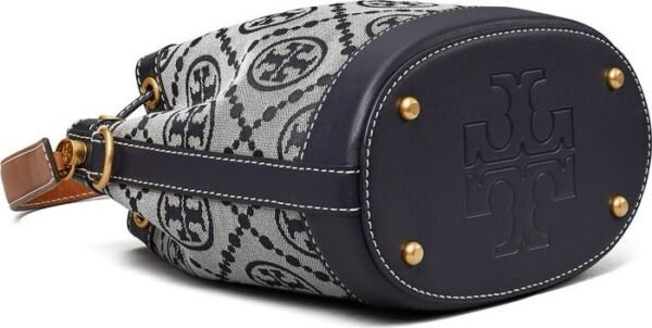 Tory Burch T Monogram Bucket Bag Navy