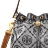 Tory Burch T Monogram Bucket Bag Navy