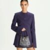 Tory Burch T Monogram Bucket Bag Navy