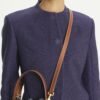 Tory Burch T Monogram Bucket Bag Navy