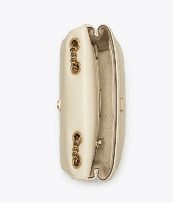 Tory Burch Small Kira Chevron Convertible Shoulder Bag New Cream