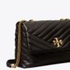 img_2447 Tory Burch Small Kira Chevron Convertible Shoulder Bag Black