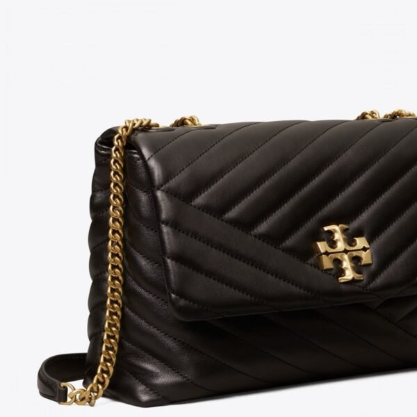img_2447 Tory Burch Small Kira Chevron Convertible Shoulder Bag Black