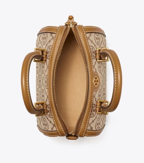img_2528 Tory Burch Mini T Monogram duffle bag Hazelnut