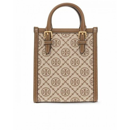 tory-burch-beige-t-Monogram-Jacquard-Mini-Shoulder-Bag (2)-550×550 Tory Burch Mini T Monogram Contrast Embossed Tote Hazelnut