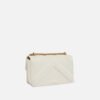 Pinko Love Bag mini chevron-quilted nappa leather crossbody bag White
