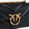 Pinko Love Bag mini chevron-quilted nappa leather crossbody bag Black