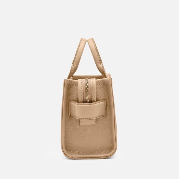 The MARC JACOBS Leather Mini Crossbody Tote Bag camel